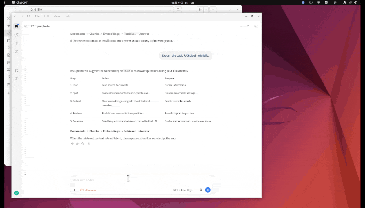 PeepNote feature demonstration: Save an answer